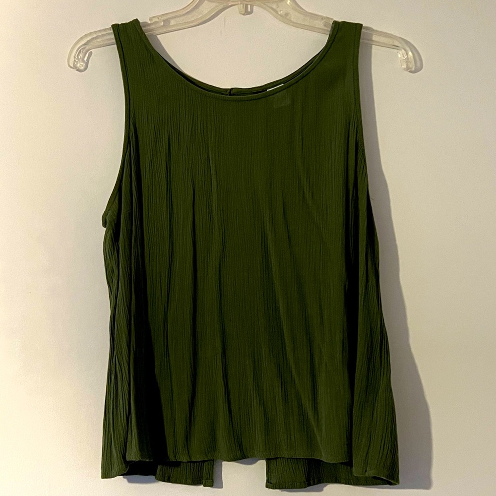 H&M DIVIDED Crepe Tank Top with Open Back | 8